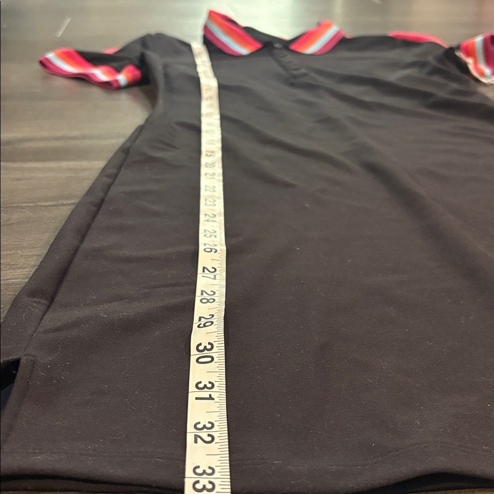 NEW Johnny Was Bee Active Polo Golf Dress Black/Pink Size XS - Picture 12 of 13